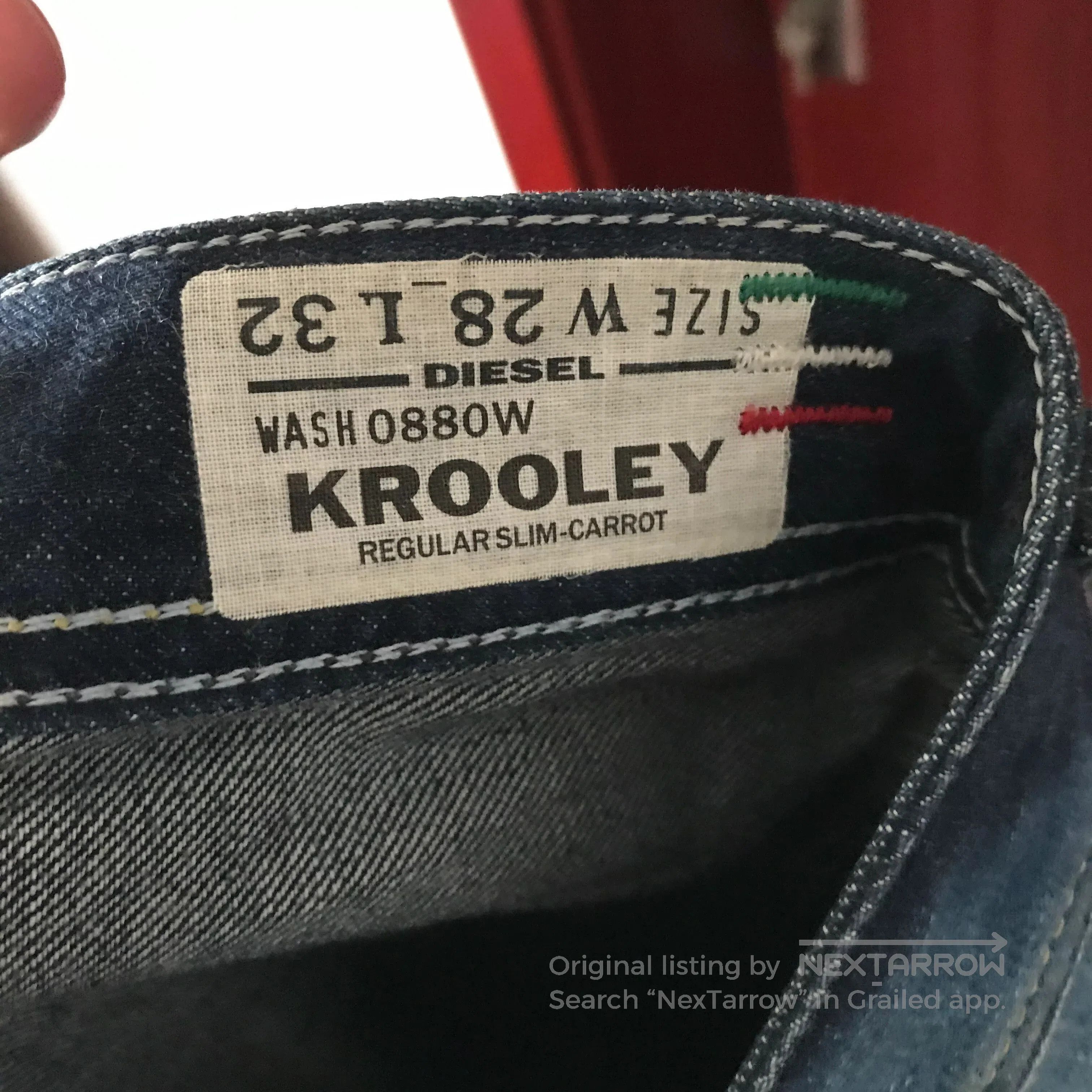 Diesel Diesel Krooley 088W Slim Jeans. Size US 28 / EU 44 - 5 Thumbnail