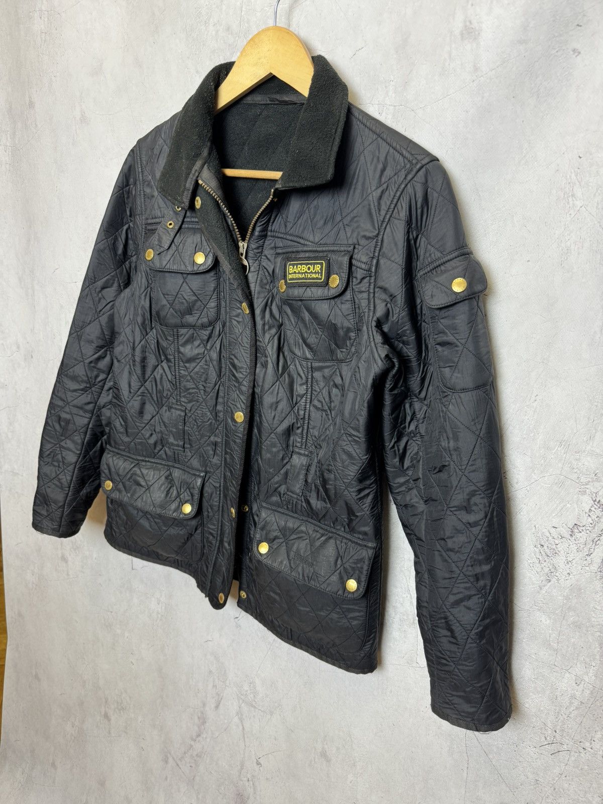 Barbour × Vintage Barbour International Quilted Jacket – Size M EU 38 / UK 12 Size M / US 6-8 / IT 42-44 - 3 Thumbnail