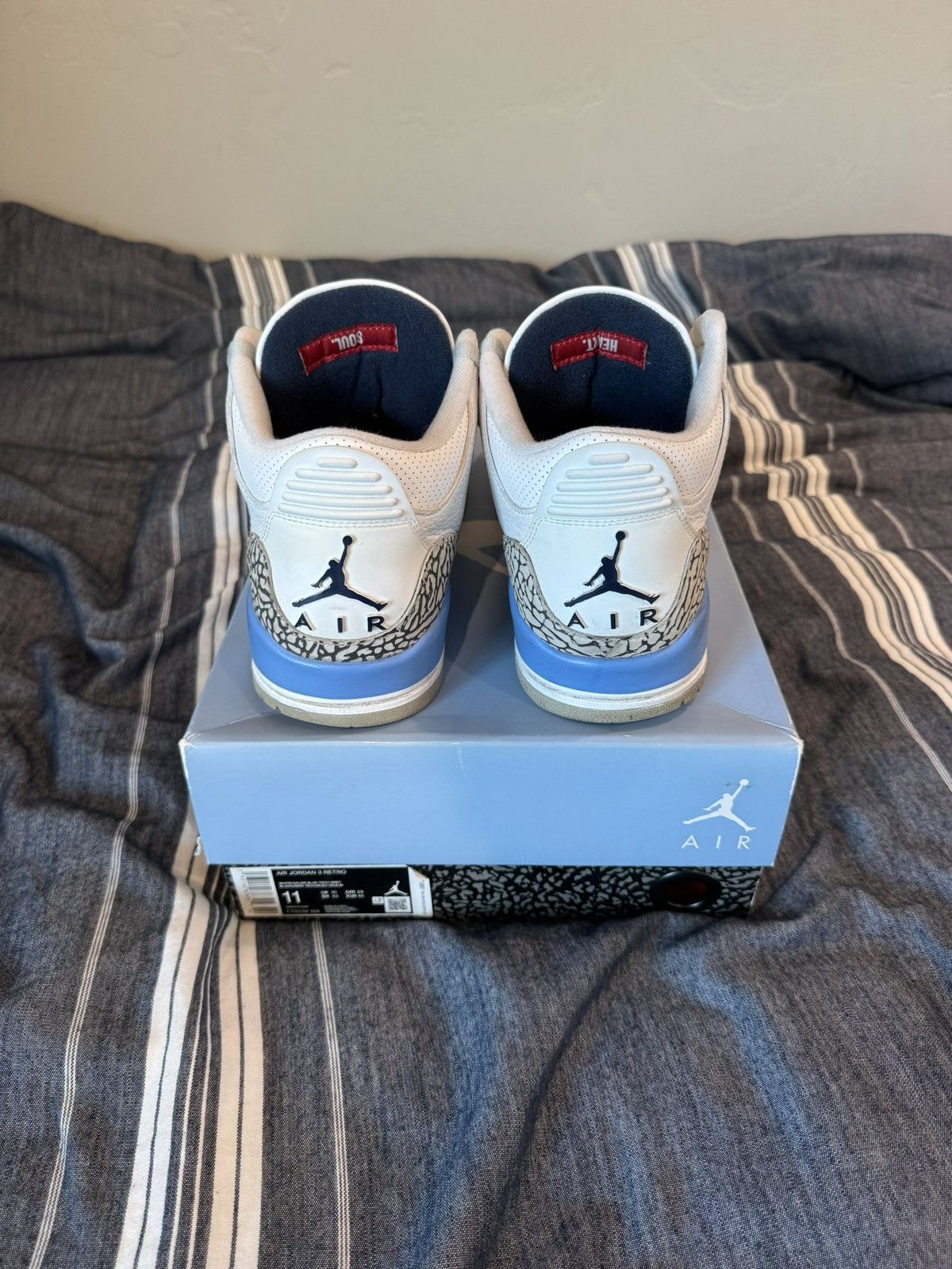 Jordan Brand Jordan 3 UNC Size US 11 / EU 44 - 4 Thumbnail