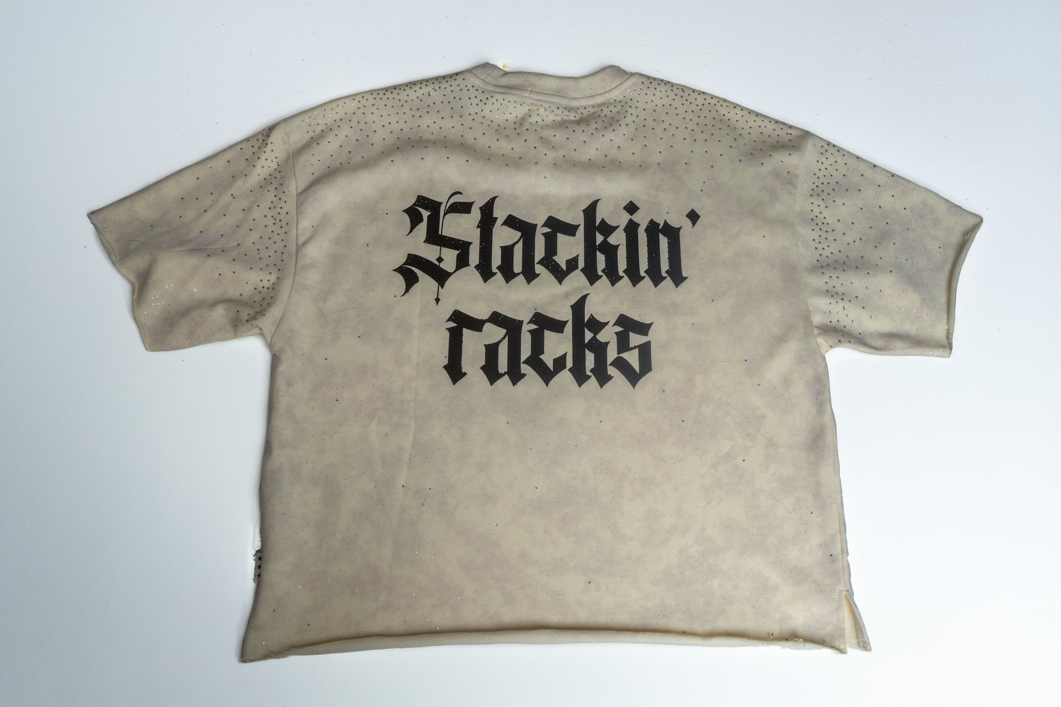 Other Cream BYKS Cropped Studded Shirt Size US XL / EU 56 / 4 - 2 Thumbnail