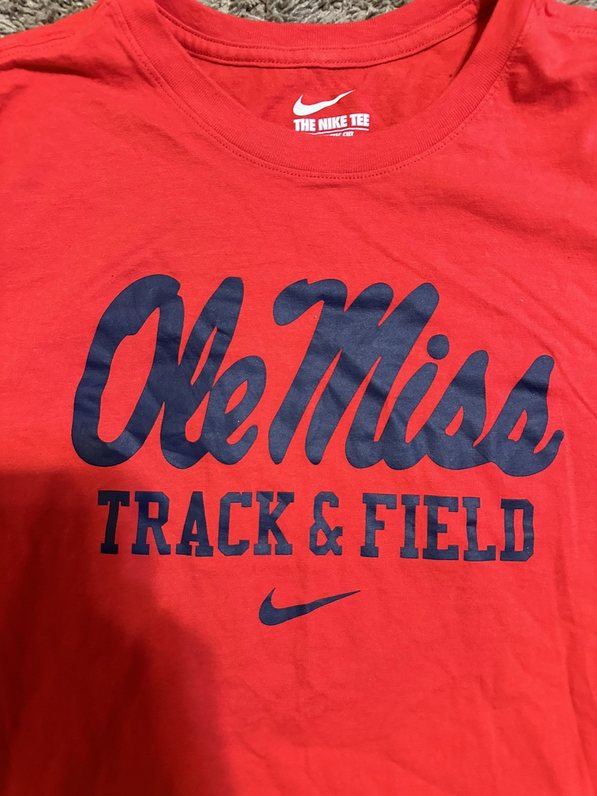 NCAA × Vintage Vintage NCAA Ole Miss “track & field” shirt 00s size medium Size US M / EU 48-50 / 2 - 2 Thumbnail