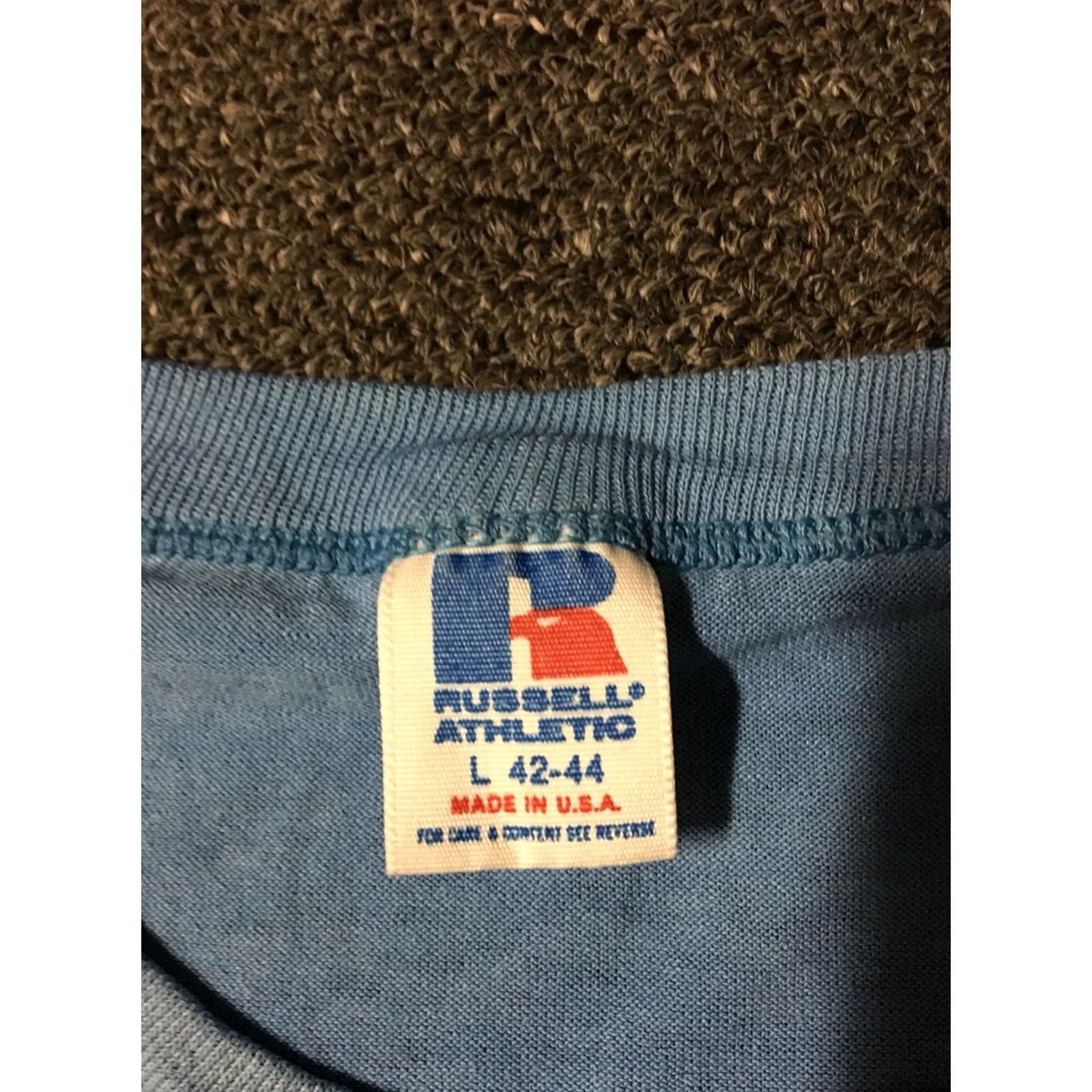 Russell Athletic VINTAGE Purdue University 8K Run Shirt Russell Athletic Mens Large Blue 90s 80s 70s College USA Marathon Running Grunge Punk Retro Sports Fan Size US L / EU 52-54 / 3 - 5 Thumbnail