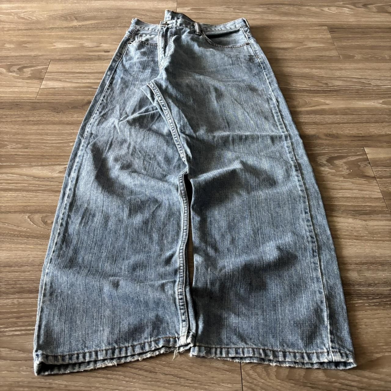 Levi's Crazy Vintage Y2K/2000s Baggy Levis 569 Light Wash Skater Style Denim Jeans! 38x30 Size US 38 / EU 54 - 3 Thumbnail