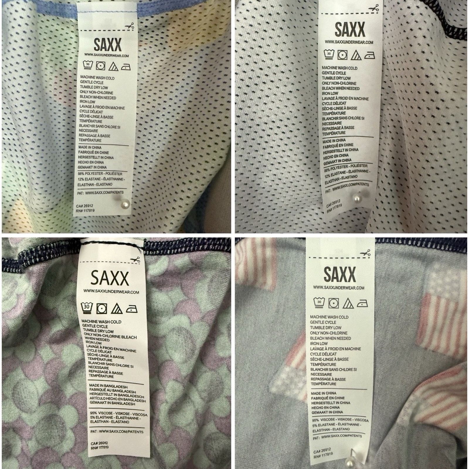 Other SAXX Boxer Briefs Mens S 4 Pack Bundle BallPark Pouch Size 30 - 13 Thumbnail