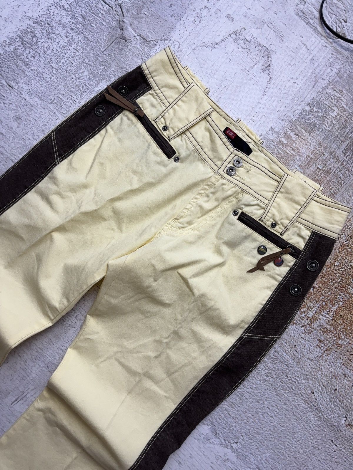 Diesel Diesel Vintage Straight Striped Pants 00s Casual Size 29" - 8 Thumbnail