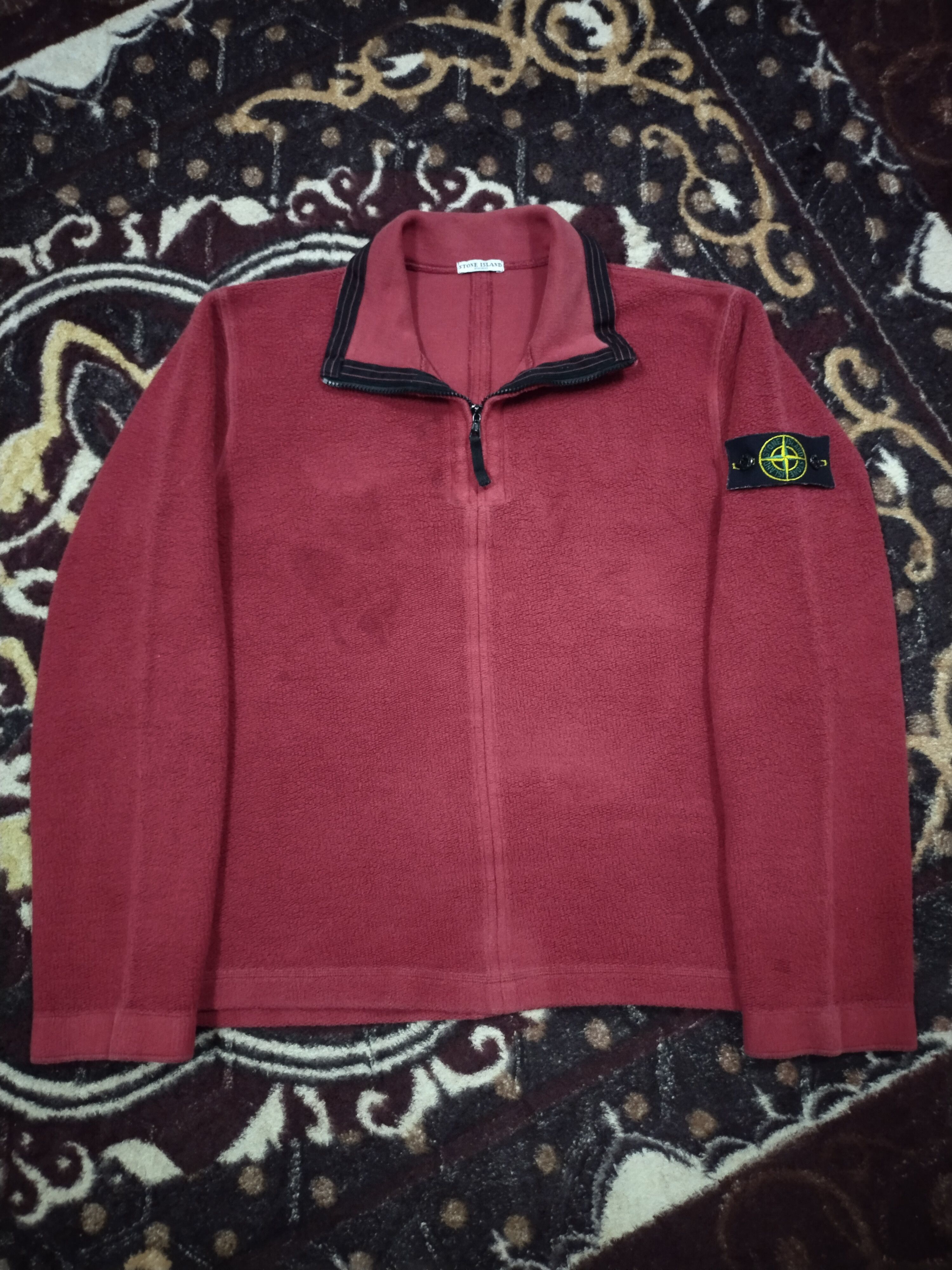Stone Island Vintage 90's Stone Island Half Zipper Lampo Sweatshirt Size US S / EU 44-46 / 1 - 2 Thumbnail