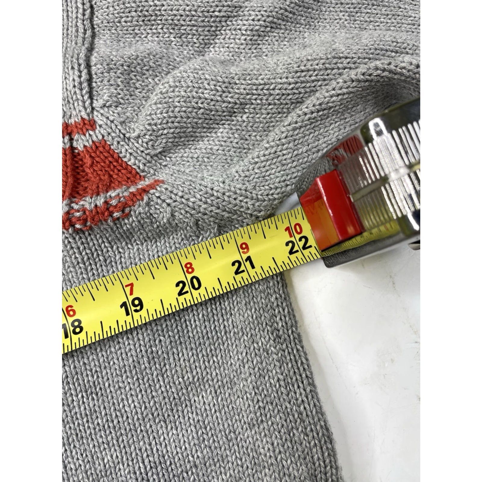 Timberland VINTAGE Timberland Striped Knit Sweater Mens L Gray 2000s Y2K Grunge Skate Pullover Cotton Men Size US L / EU 52-54 / 3 - 7 Thumbnail