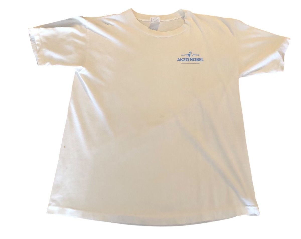 Vintage Vintage 90s Akzo Nobel Racing T Shirt S/L Size US L / EU 52-54 / 3 - 4 Thumbnail