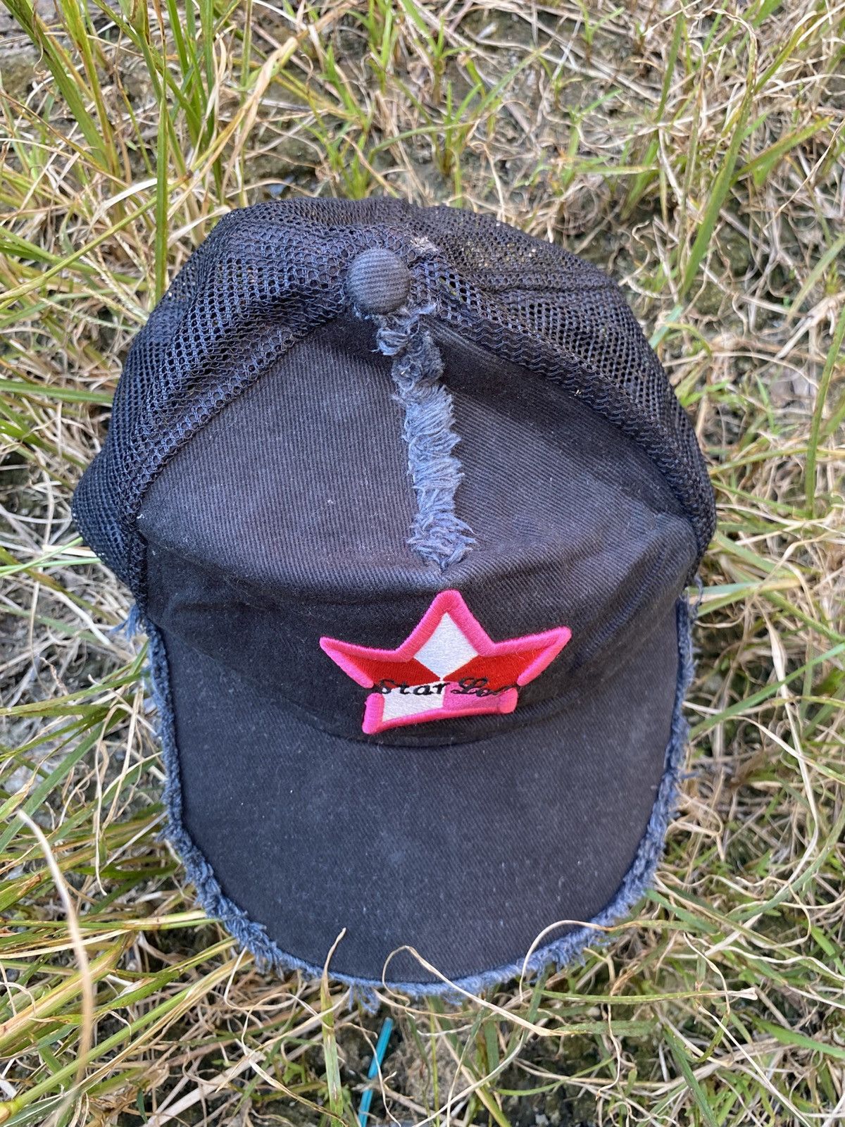 20471120 × Designer × Japanese Brand 2000s Star lean punk distressed trucker hat Size ONE SIZE - 3 Thumbnail