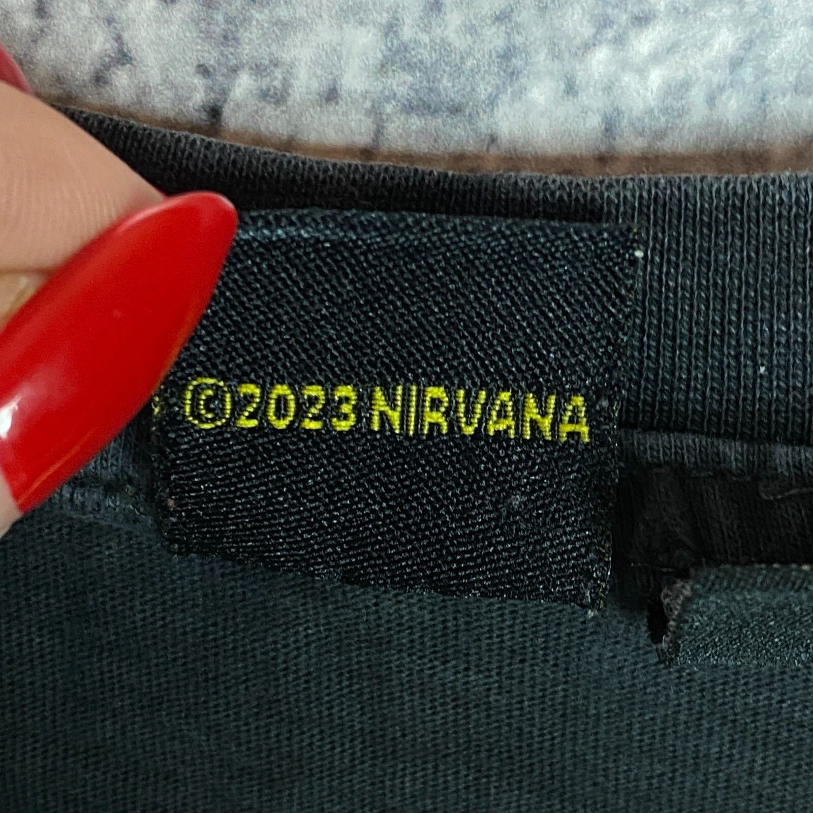 Nirvana Nirvana Tee Men's Size 2XS Gray Short Sleeve ` Size US XXS / EU 40 - 6 Thumbnail