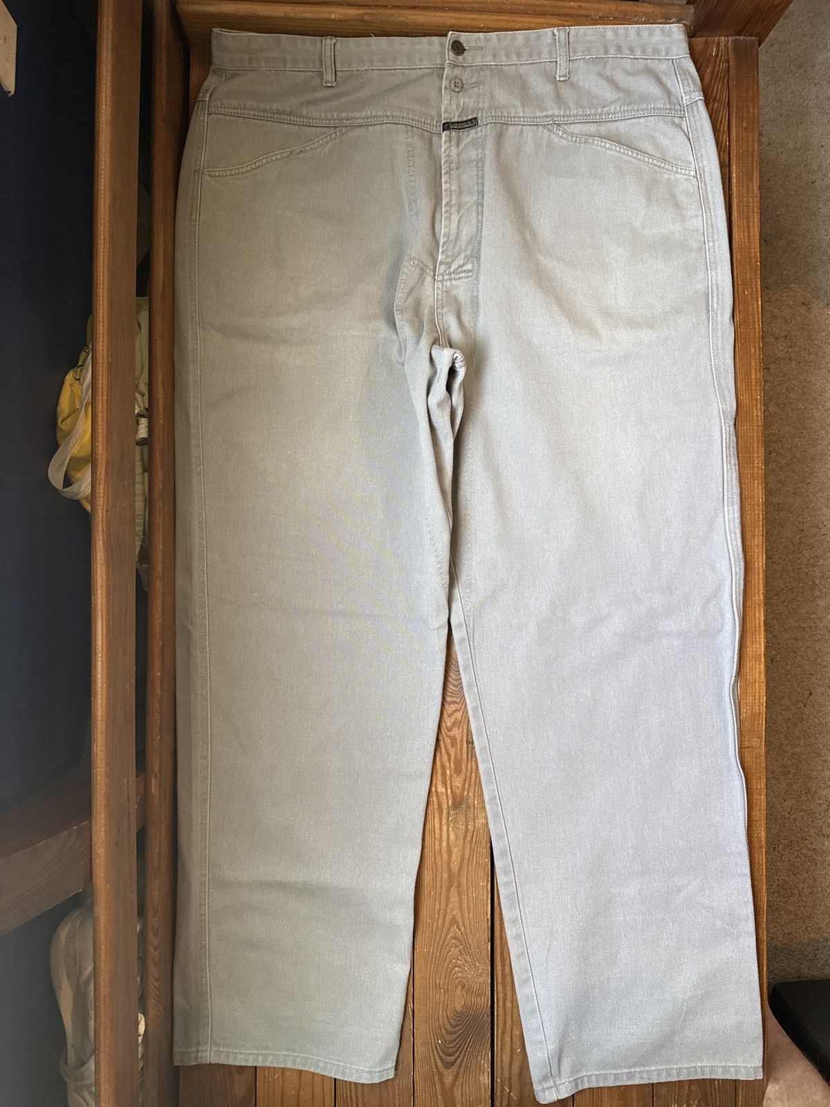 Marithe + Francois Girbaud × Vintage Vintage 90s Girbaud Grey Baggy Hip Hop Denim Jeans Size US 42 / EU 58 - 1 Thumbnail