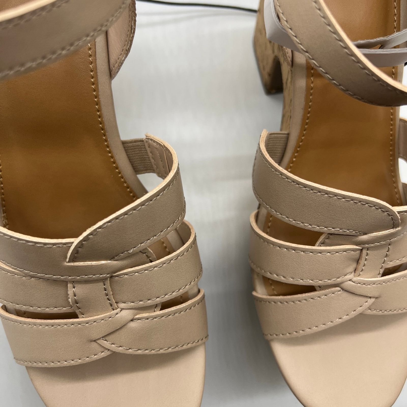 Other a.n.a Womens Billie Heeled Sandals Nude Color Size 9M Size US 9 / IT 39 - 9 Thumbnail