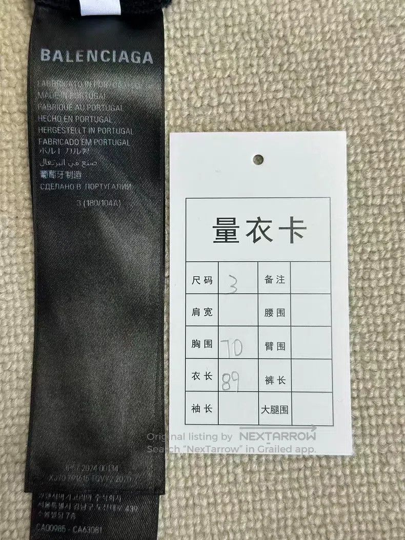 Balenciaga Balenciaga Alphabet Print Round Neck Casual T-Shirt Size US L / EU 52-54 / 3 - 5 Thumbnail