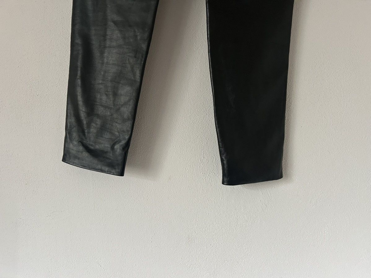 Gucci Gucci Black Leather Slim-Fit Pants Size US 32 / EU 48 - 8 Thumbnail