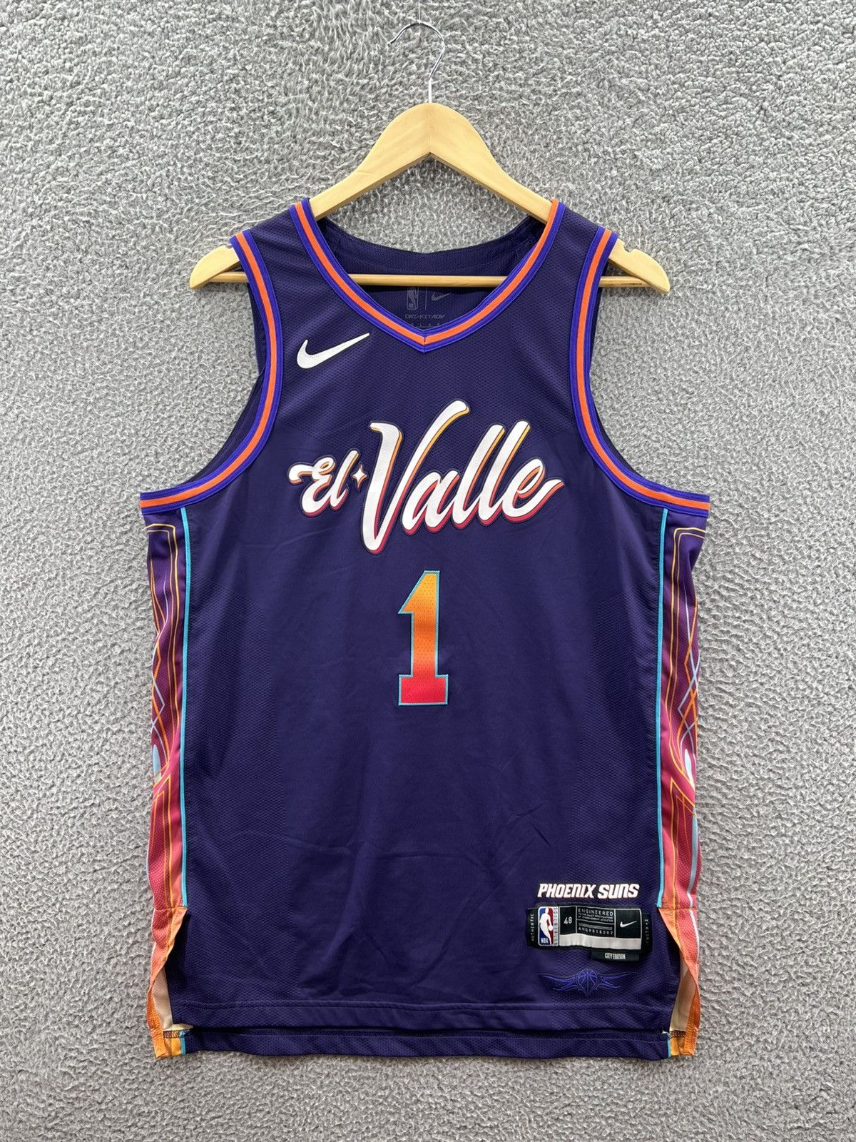 Nike Nike NBA Phoenix Suns City Edition Booker Jersey DX8773-535 Size US L / EU 52-54 / 3 - 1 Thumbnail