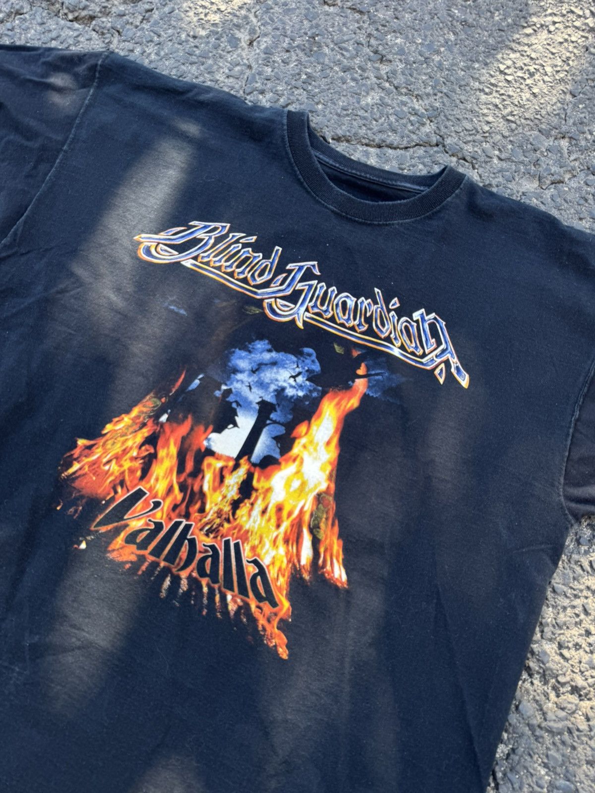 Band Tees Blind Guardian Valhalla Album Metal Band Tee Vintage Washed Size US XXL / EU 58 / 5 - 12 Thumbnail