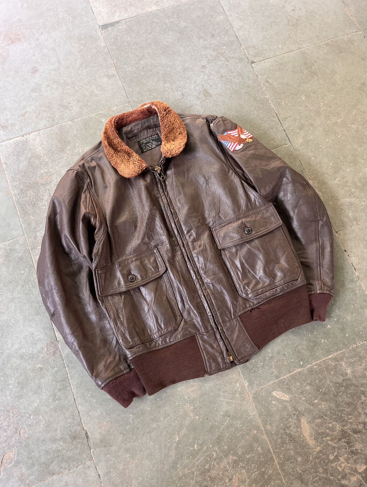 Rare 1968 U.S. Navy G-1 Flight Jacket Martin Lane Co. Inc.