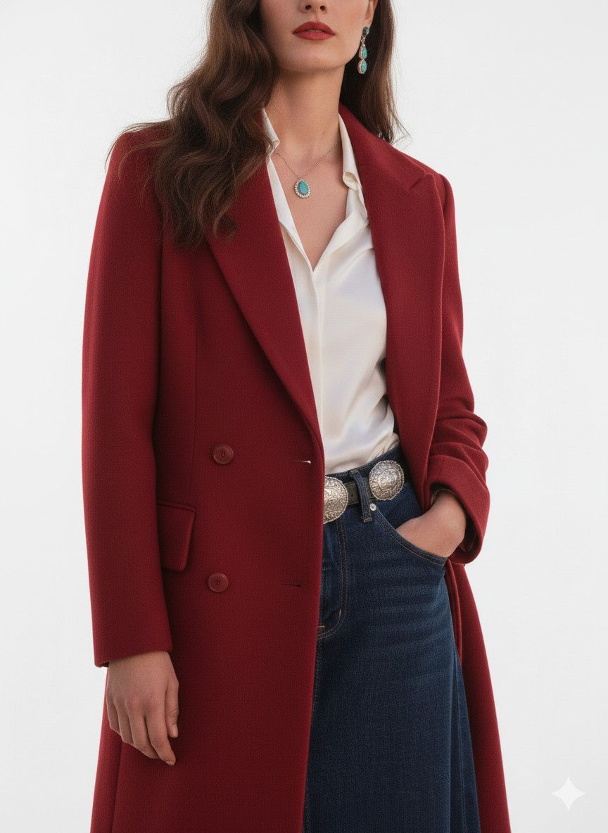Valentino Oliver Valentino Made in Italy Long Wool Coat - Luxury Wear Size S / US 4 / IT 40 - 1 Thumbnail
