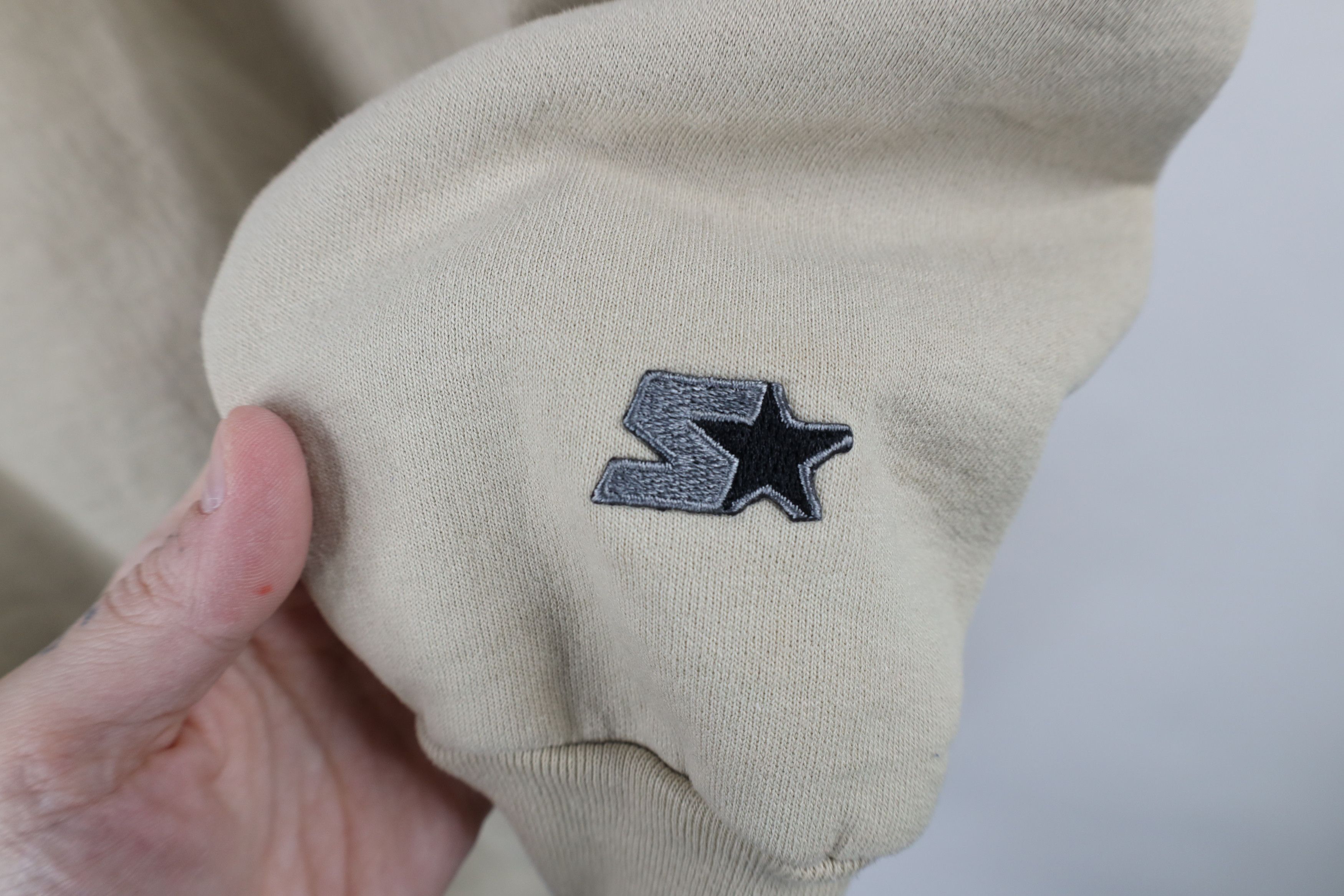 Starter × Vintage Vintage 90s Starter Spell Out Crewneck Sweatshirt Beige Size US M / EU 48-50 / 2 - 4 Thumbnail