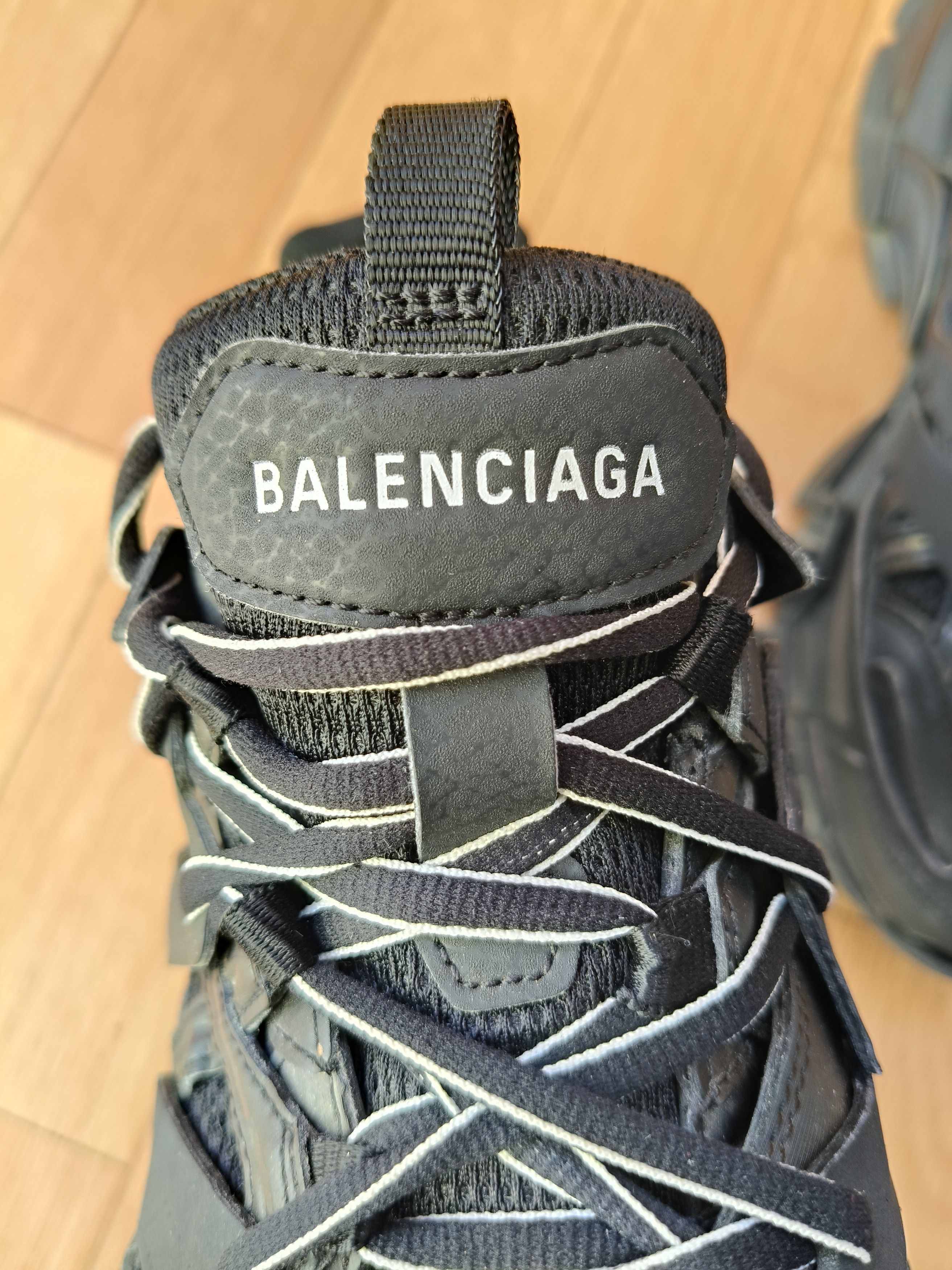 Balenciaga Balenciaga all black track sneakers Size US 6 / EU 39 - 14 Thumbnail