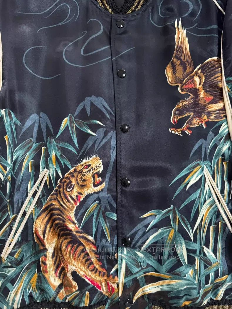 Saint Laurent Paris Saint Laurent Paris Tiger Eagle Silk Jacket Size US S / EU 44-46 / 1 - 3 Thumbnail
