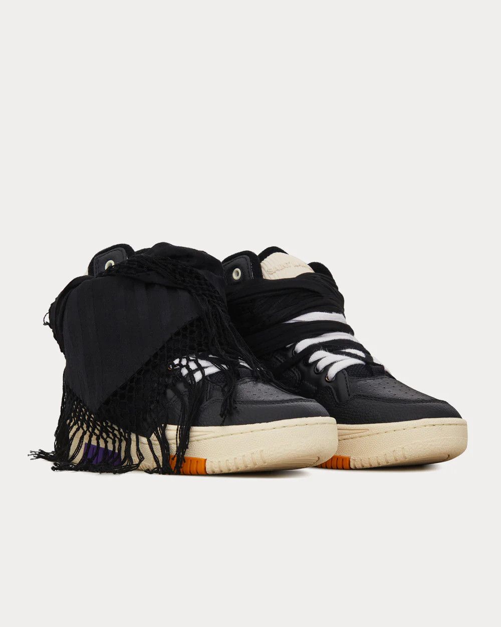 Saint Laurent Paris o1y0325 Logo Hi-Top Sneakers in Black Size US 9.5 / EU 42-43 - 2 Thumbnail