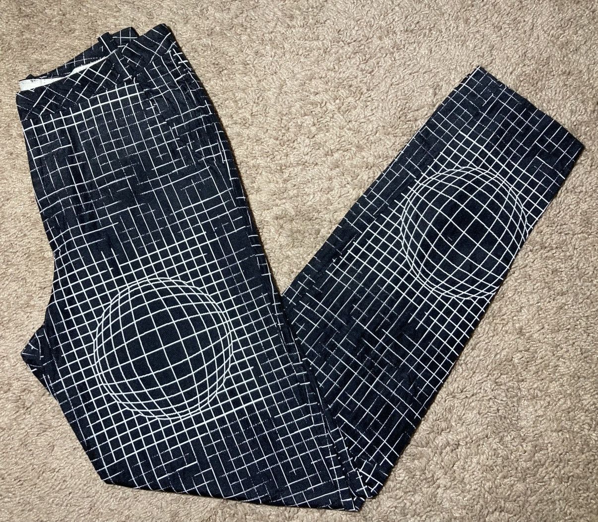 SS96 20471120 Cyber Globe Hyoma Anime Suit Pants 90s 1996
