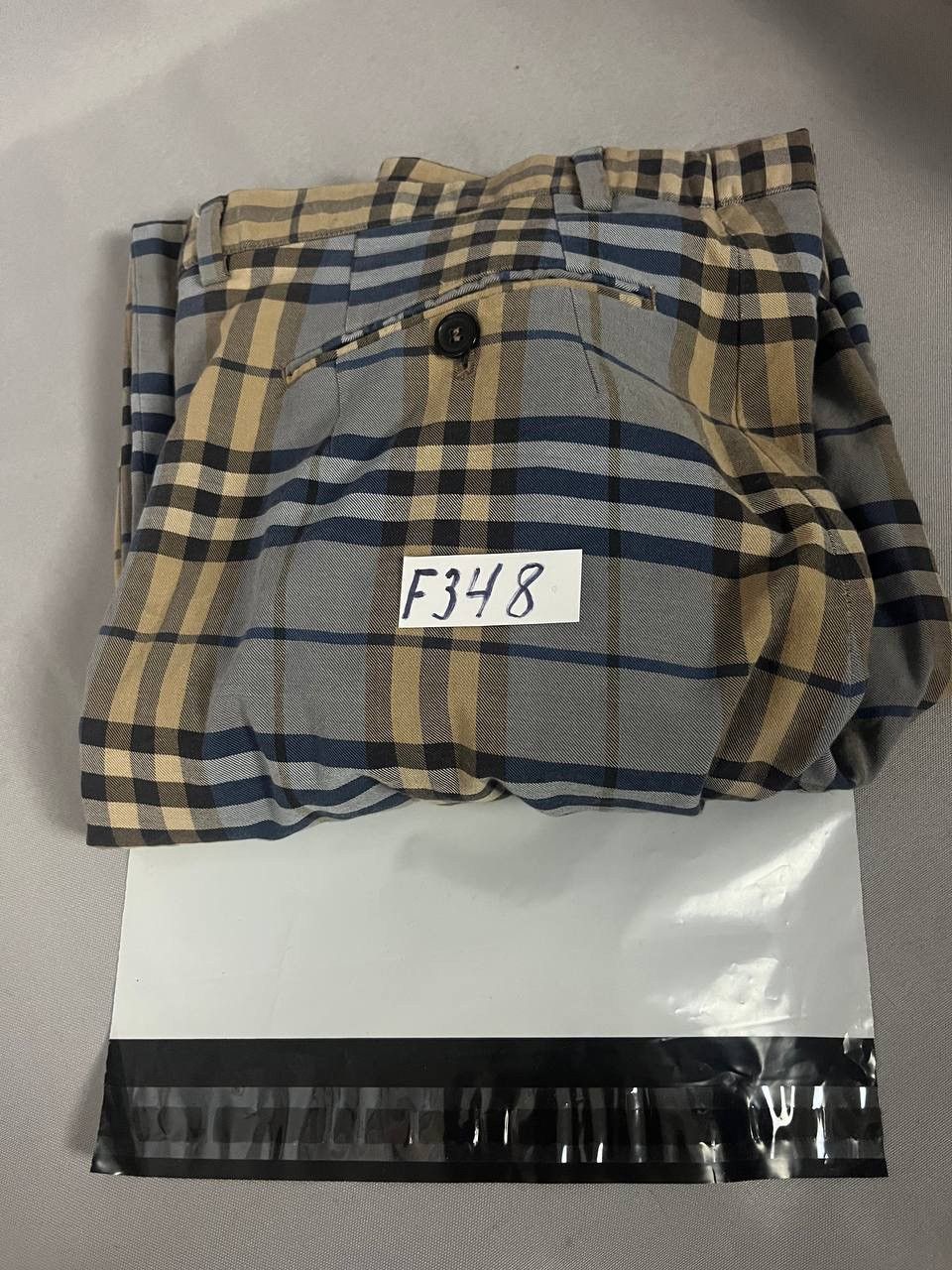 Burberry Burberry Nova Check Pants Blue Classic Size US 34 / EU 50 - 12 Thumbnail