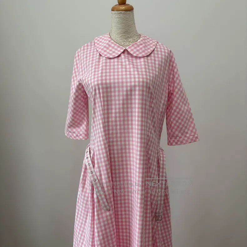 Comme des Garcons Comme Des Garcons Retro pink and white plaid stand collar Size S / US 4 / IT 40 - 4 Thumbnail