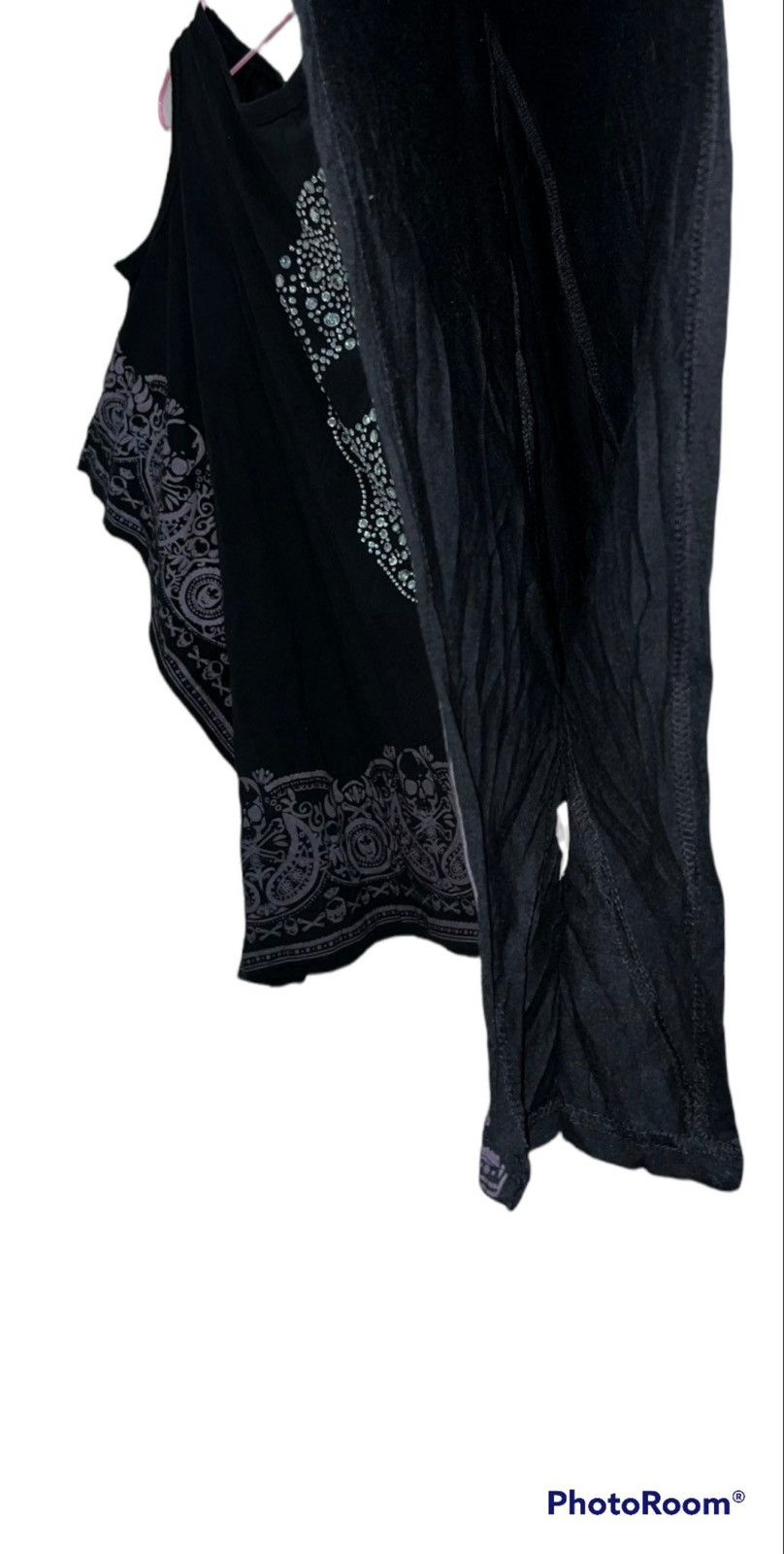 Japanese Brand Poncho rhinestone off shoulder top ☠️ Size ONE SIZE - 6 Thumbnail