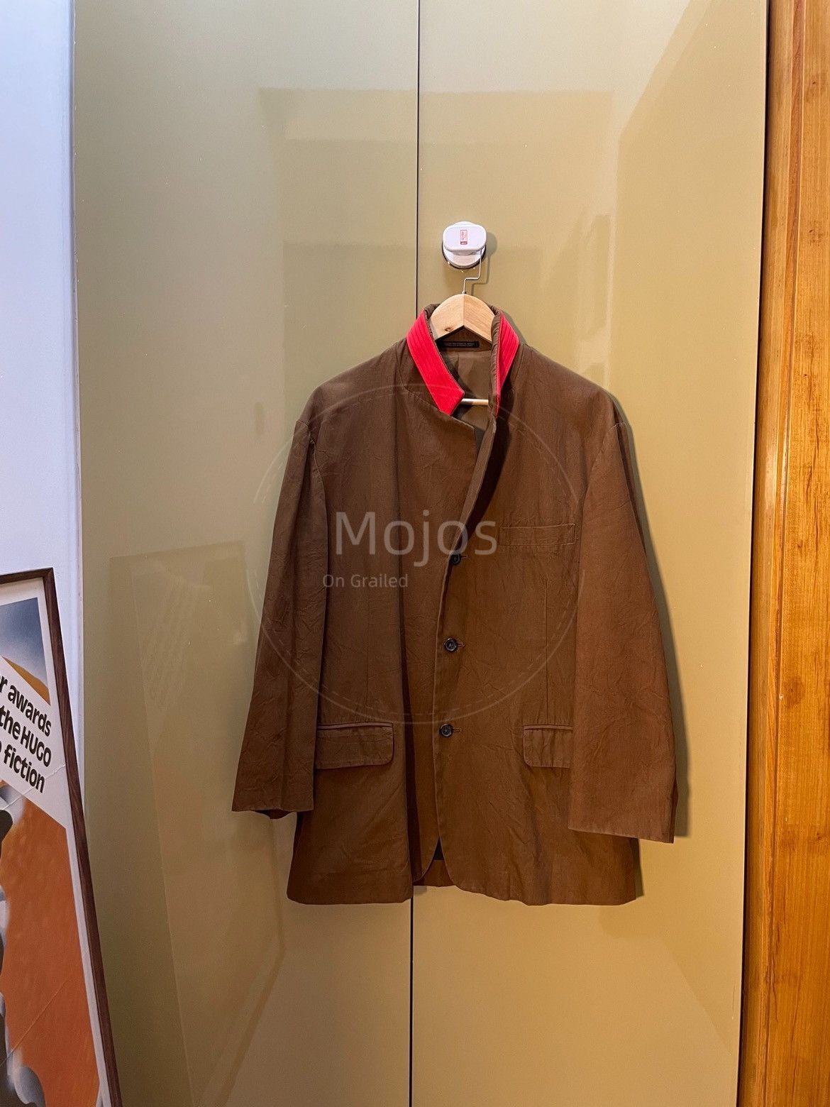 Yohji Yamamoto Sz 2 Yohji Yamamoto Pour Homme 00SS Red Neck Jacket-2508 Size US M / EU 48-50 / 2 - 1 Thumbnail