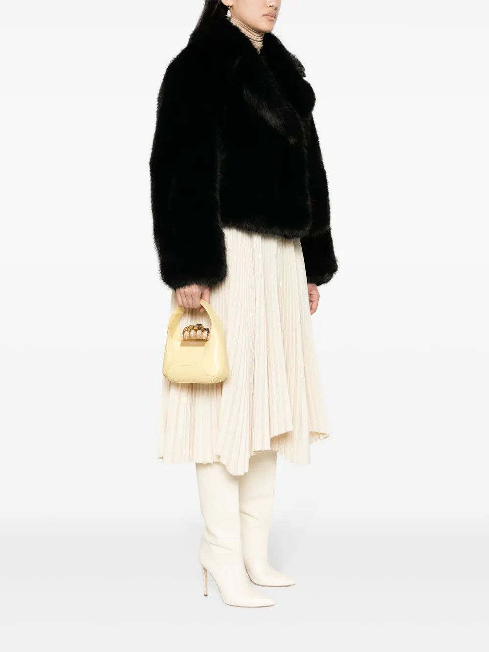Alexander McQueen o1w1db10925 Size: OS/Jewelled Hobo in Beige Size ONE SIZE - 4 Thumbnail