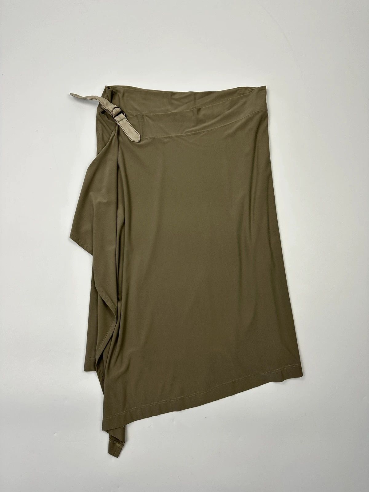 plein sud Plein Sud 00’s Wrap Asymmetrical Khaki Long Skirt Size 25" / US 0 / IT 36 - 2 Thumbnail