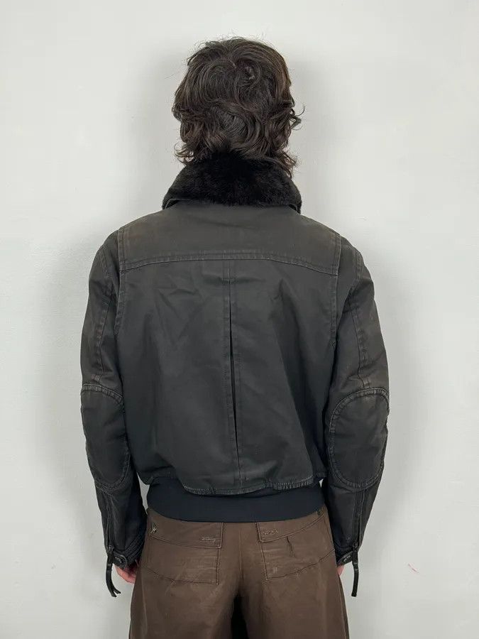 Dsquared2 AW2009 Dsquared2 Black Fur Collar Denim Bomber Jacket Size US M / EU 48-50 / 2 - 3 Thumbnail