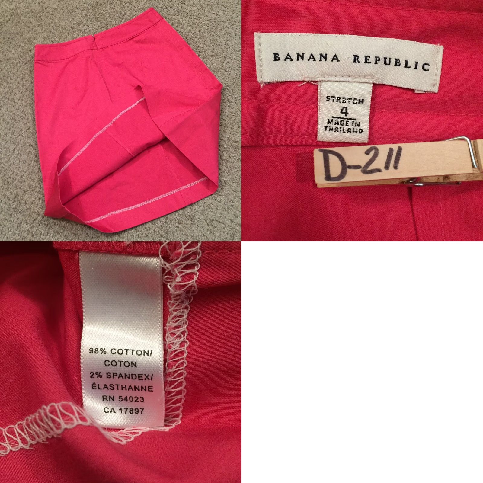 Banana Republic Banana Republic Skirt Size 4 Pink Stretch Unlined Size 27" / US 4 / IT 40 - 8 Thumbnail