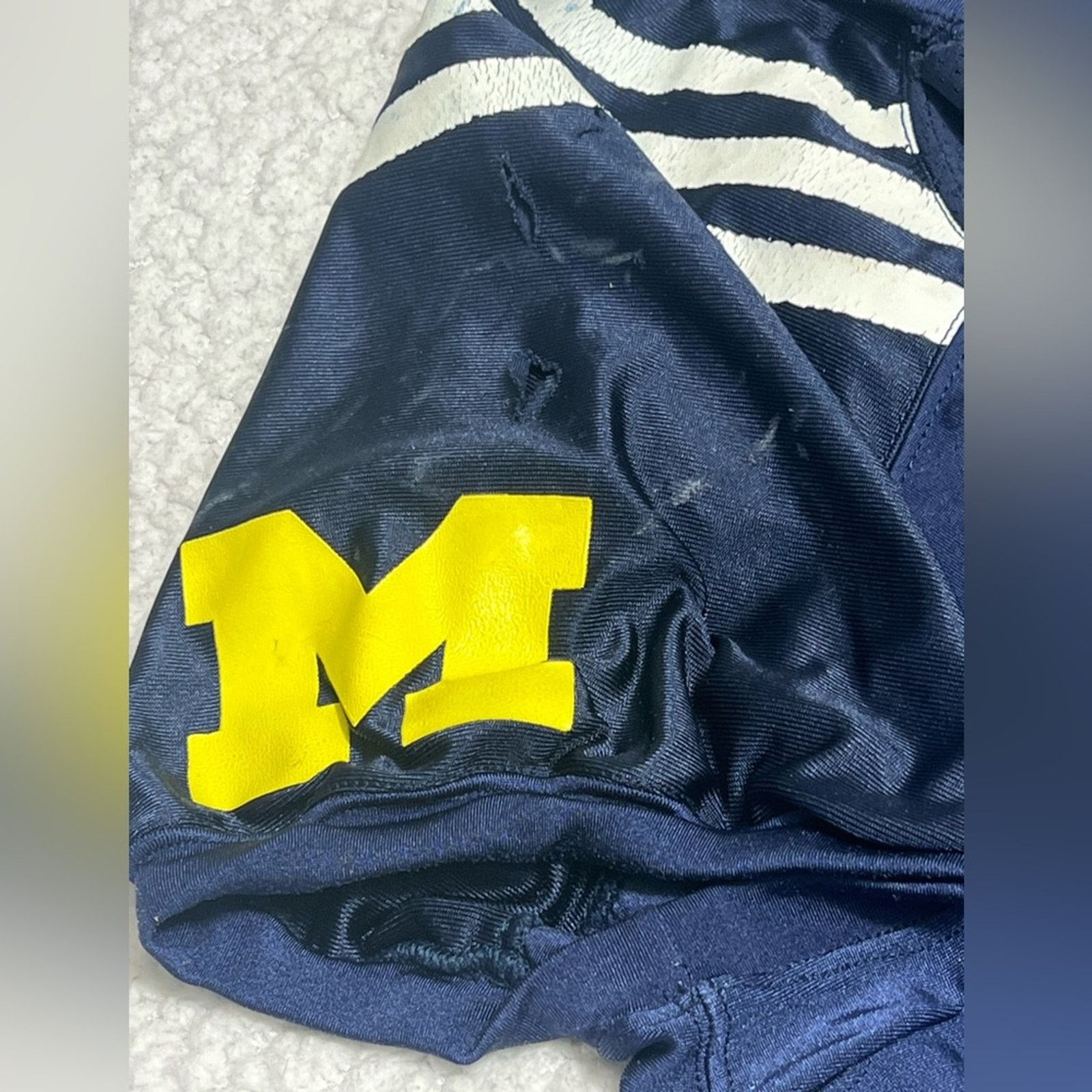 Adidas Michigan Wolverines De’Veon Smith Practice Used Jersey RARE Size US L / EU 52-54 / 3 - 6 Thumbnail