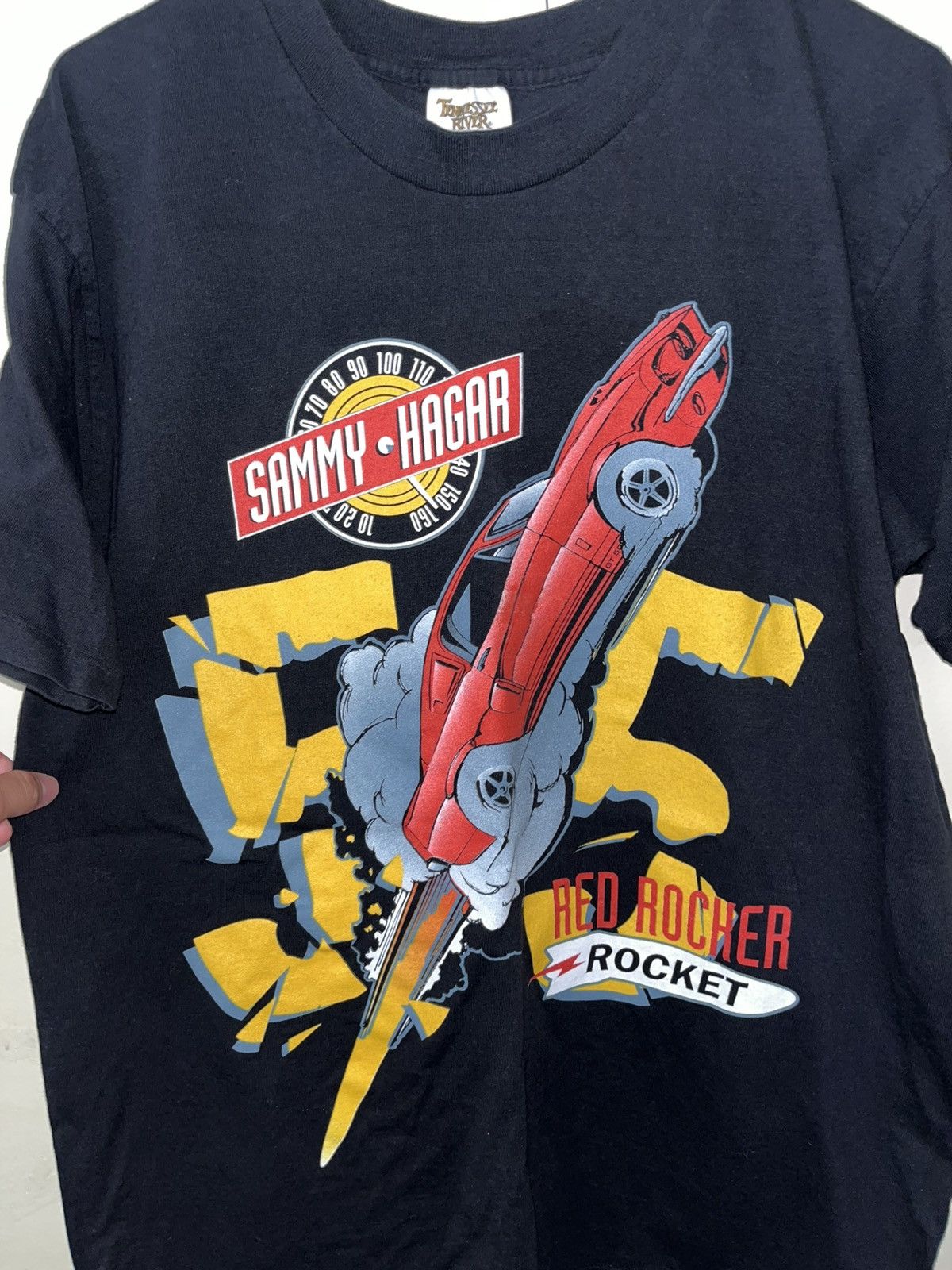 Vintage Sammy Hagar Red Rocker Tee Size US L / EU 52-54 / 3 - 1 Thumbnail