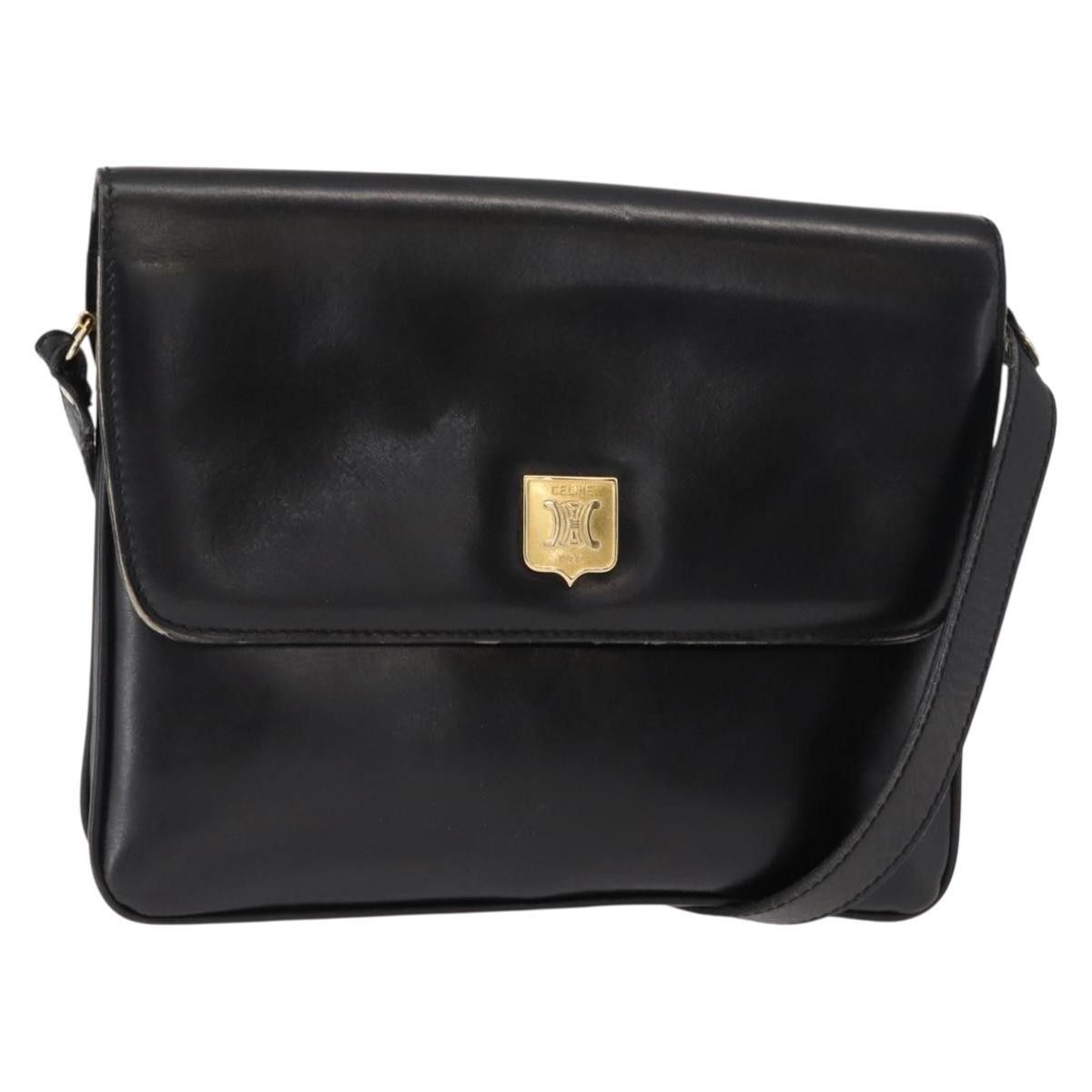 Celine Vintage Shoulder Bag Leather