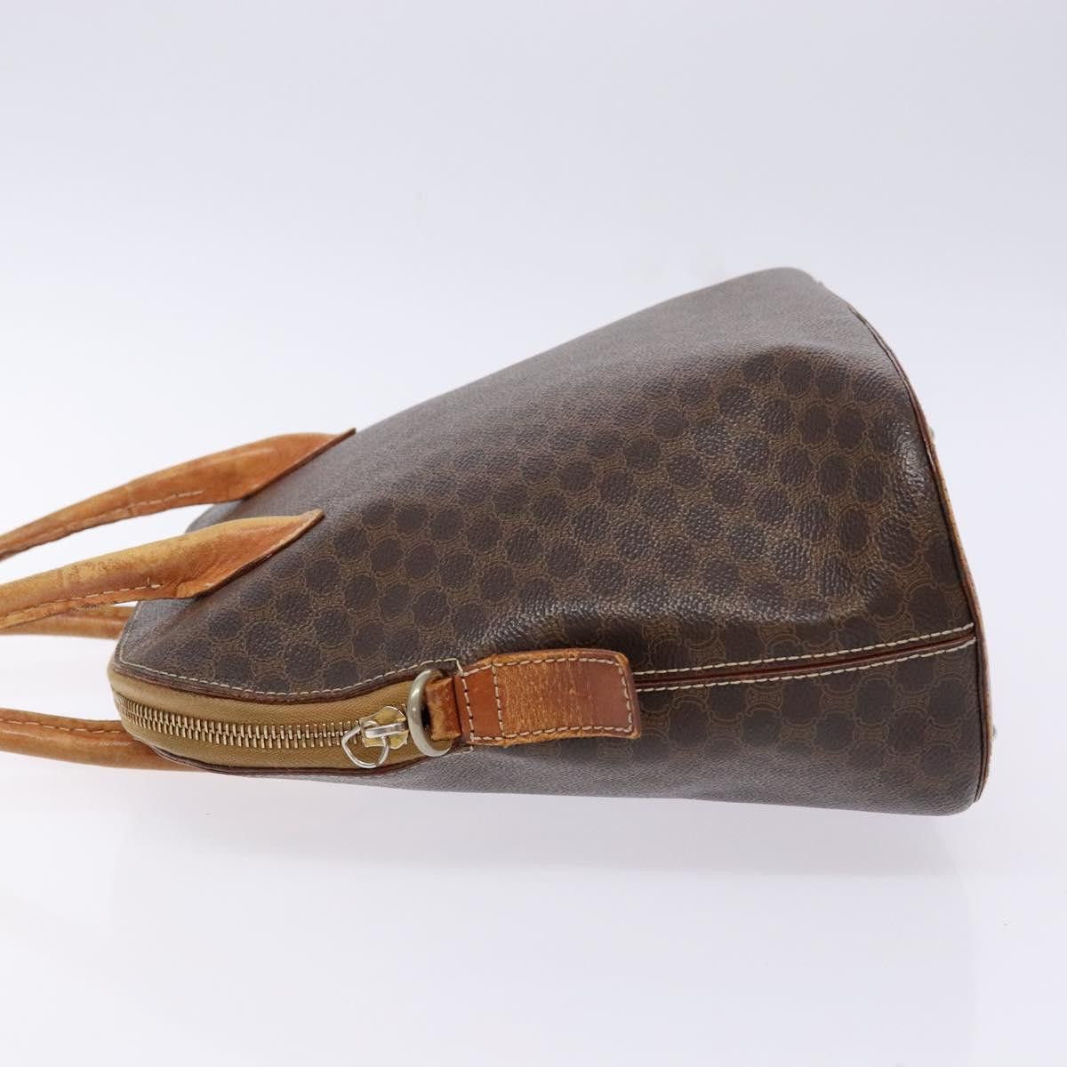 Celine CELINE Macadam Canvas Hand Bag Pvc Leather Brown Gold Size ONE SIZE - 5 Thumbnail