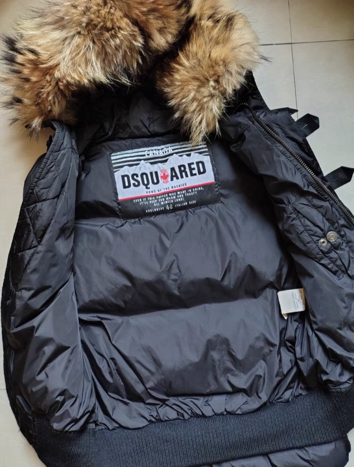 Dsquared2 DSQUARED2 Extra-Large Fur Hood Down Vest / Puffer Vest Size US L / EU 52-54 / 3 - 2 Thumbnail