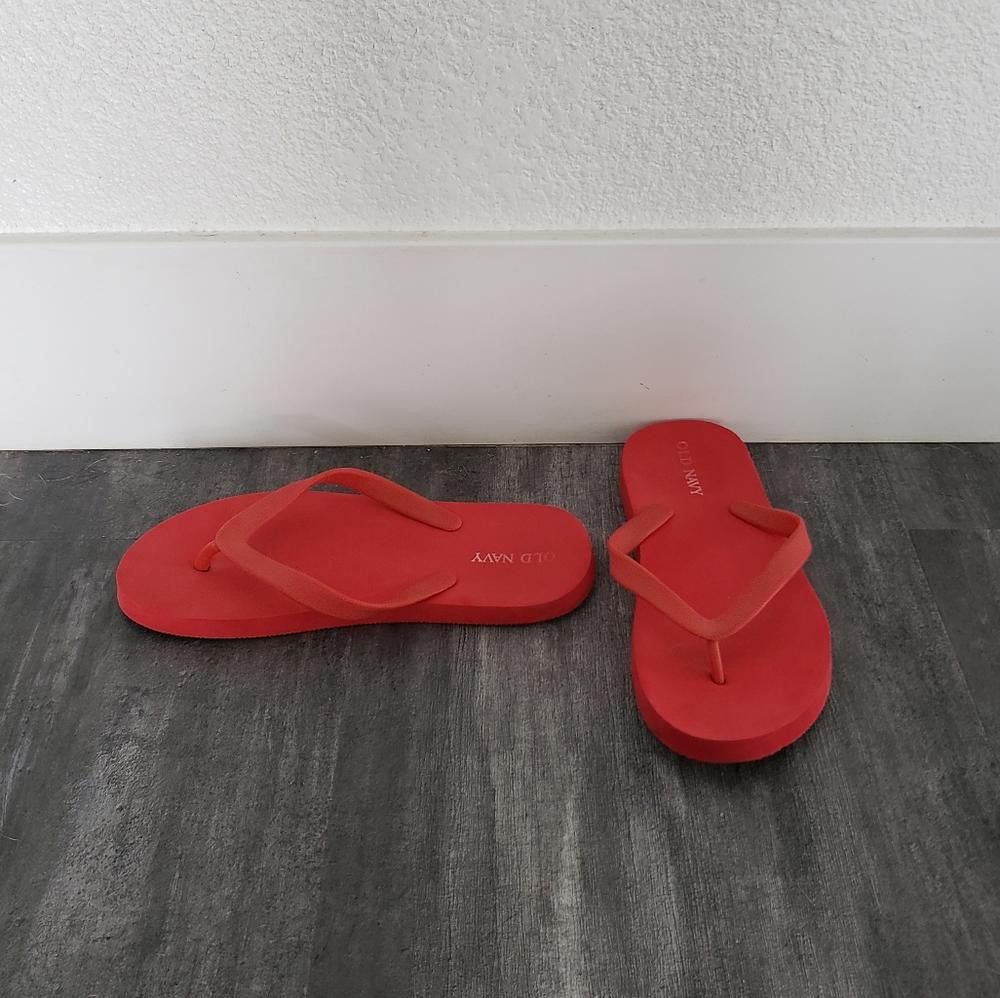 Old Navy Red Classic Old Navy Sandal Size US 5.5 / IT 35.5 - 2 Thumbnail