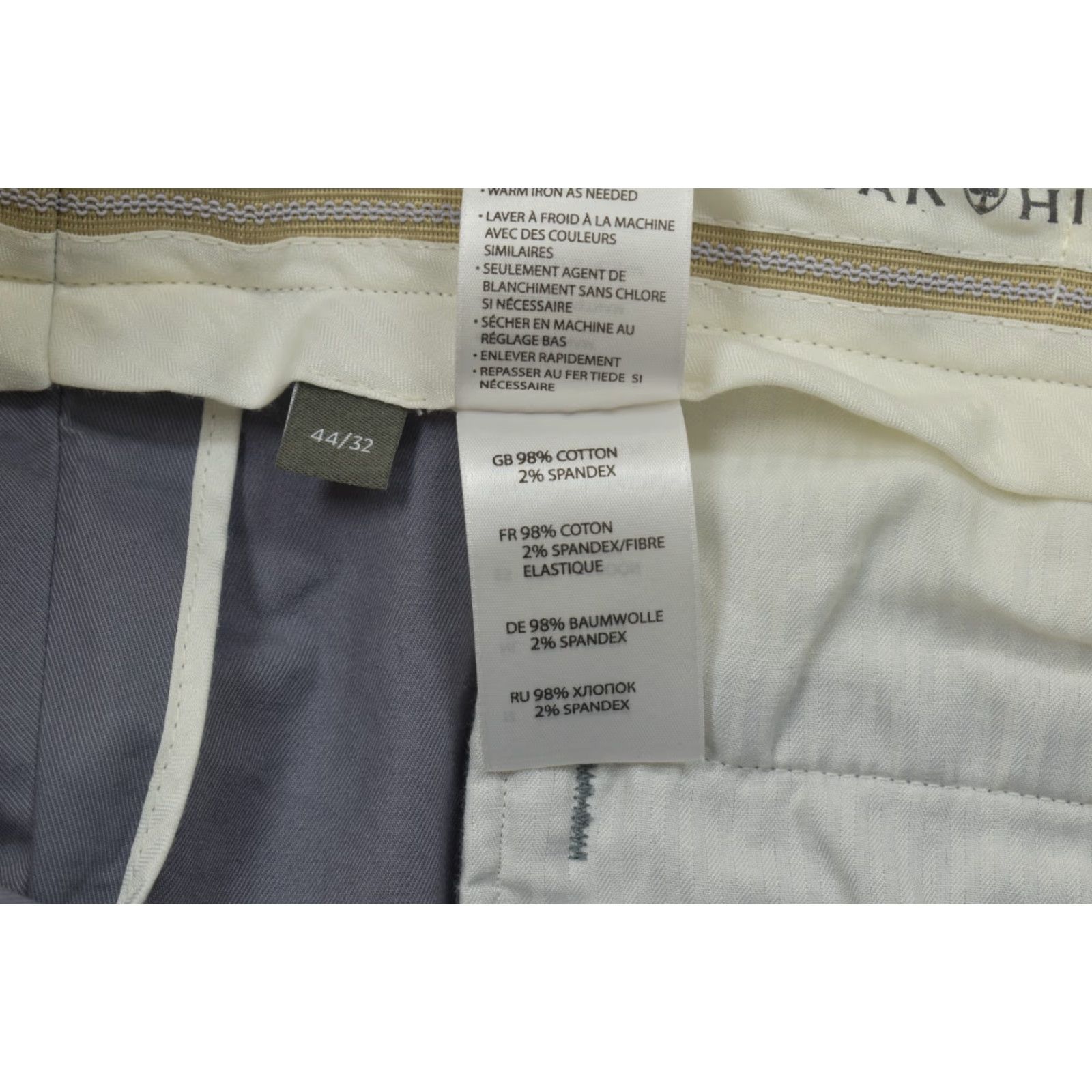 Vintage Oak Hill Men's Chino Pants Straight Fit Stretch Cotton Size 44x32 Dark Grey New Size US 44 / EU 60 - 7 Thumbnail