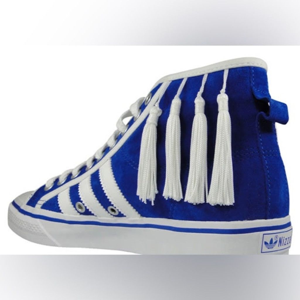 Adidas adidas Nizza Hi “Tassels” by Jeremy Scott Blue Suede US 9.5 Size US 9.5 / EU 42-43 - 3 Thumbnail
