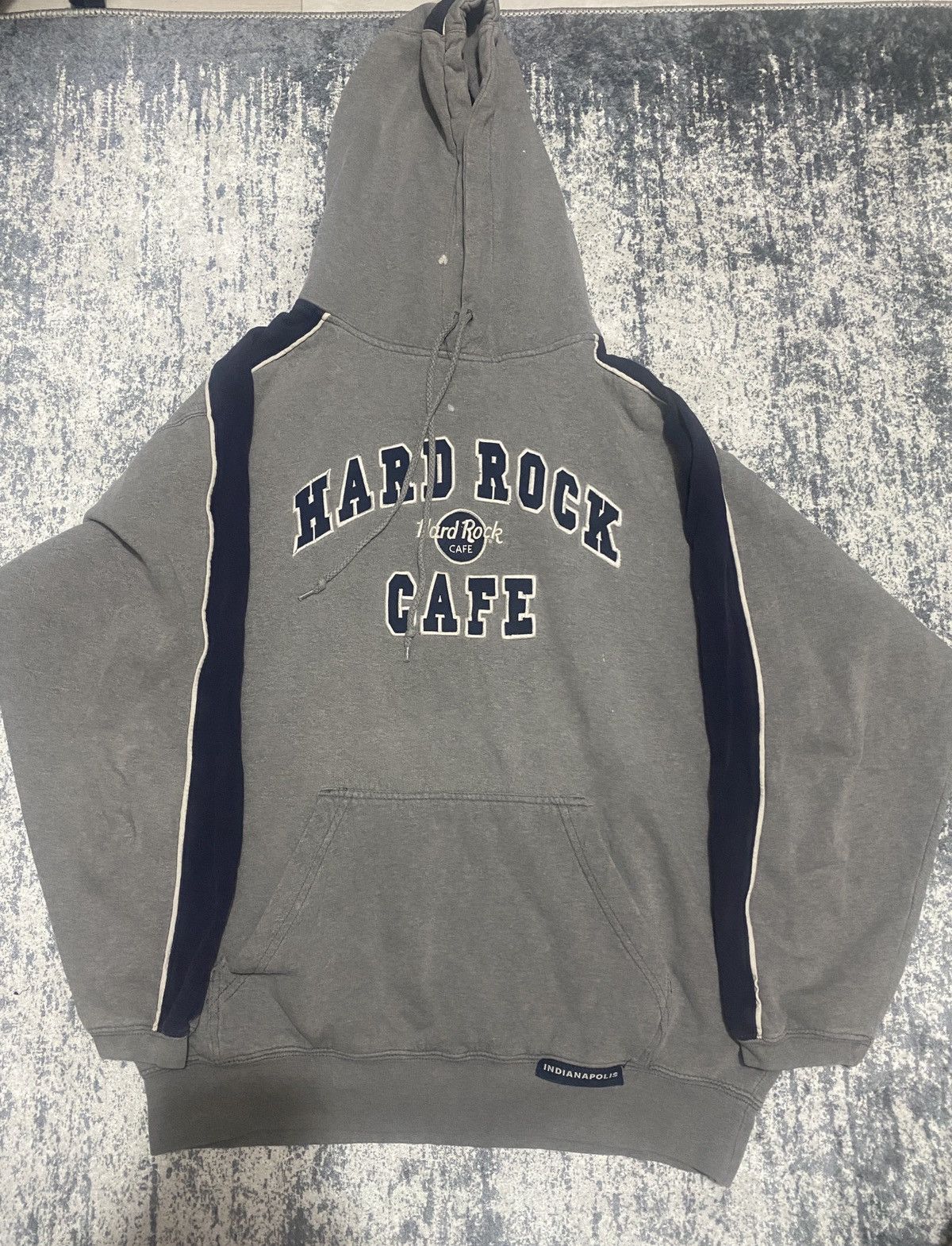 Hard Rock Cafe × Japanese Brand × Vintage Vintage Hard Rock Cafe indianapolis rare Hoodie Sweatshirt Size US L / EU 52-54 / 3 - 1 Thumbnail