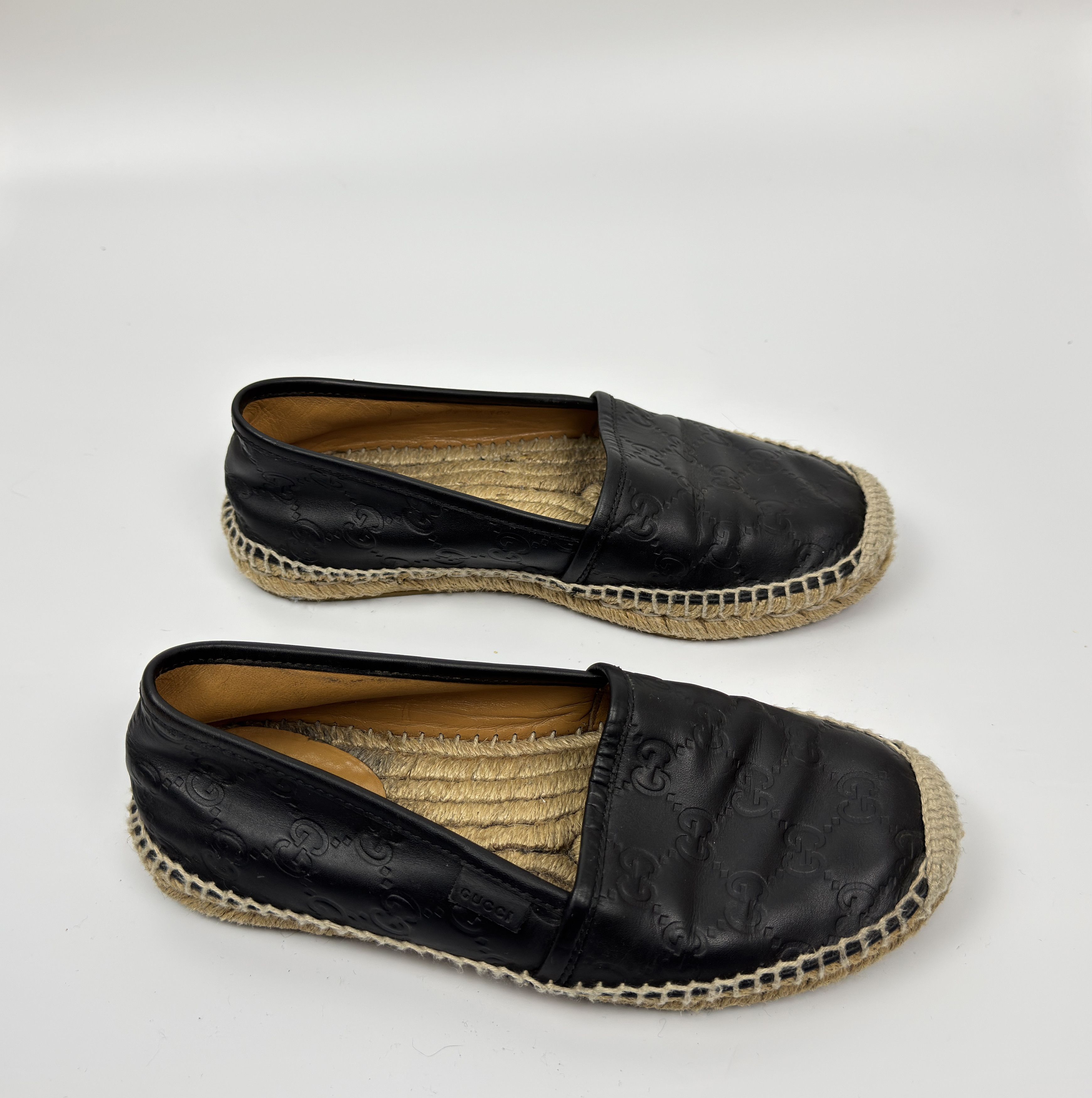 Gucci GUCCI Monogram GG Leather Women's Espadrilles Size 36 Size US 6 / IT 36 - 6 Thumbnail