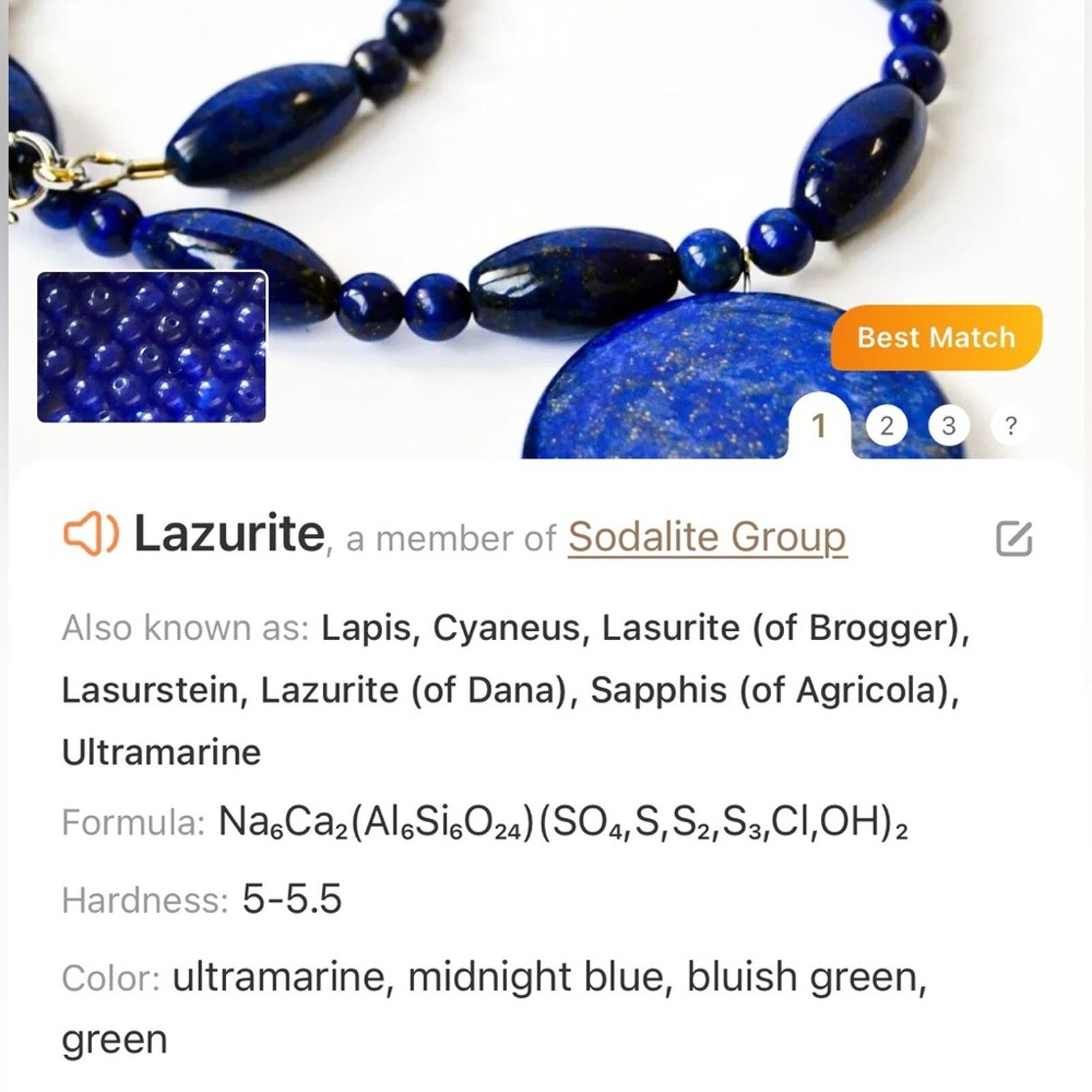 Handmade Handcrafted lazurite bead oval lapis stone clasp necklac Size ONE SIZE - 10 Thumbnail