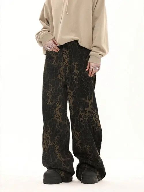 Japanese Brand Leopard Print Casual Sweatpants Size US 32 / EU 48 - 4 Thumbnail