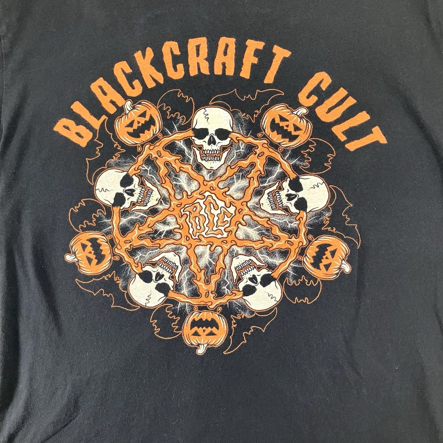 Vintage BlackCraft Cult T-Shirt Men L Pumpkins Pentagram Bats Halloween Goth Skulls Size US L / EU 52-54 / 3 - 3 Thumbnail