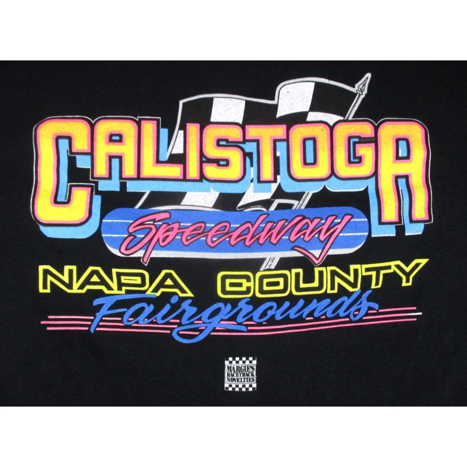 Vintage vtg 90s CALISTOGA SPRINT CAR RACING T-Shirt SMALL single stitch world of outlaws Mens Shirt XS? Size US S / EU 44-46 / 1 - 6 Thumbnail
