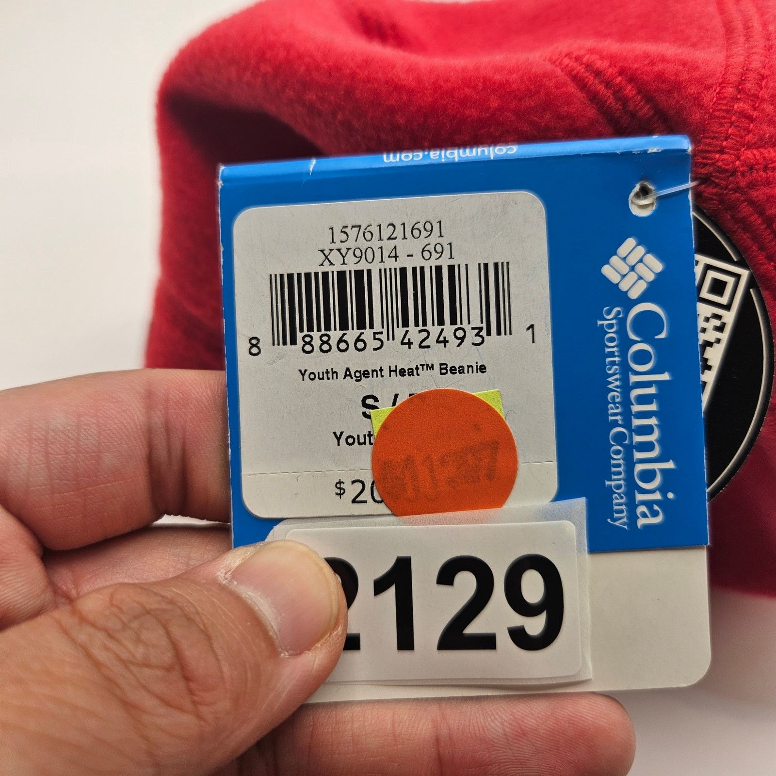 Columbia COLUMBIA YOUTH SMALL AGENT HEAT BEANIE RED OMNI HEAT THERMAL Size ONE SIZE - 6 Thumbnail
